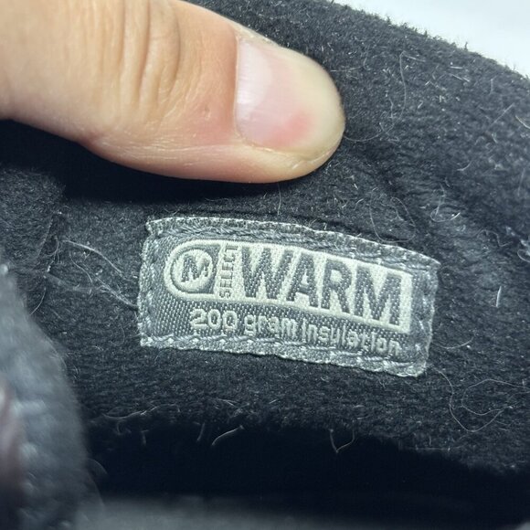 Merrell Black Slate Leather Hiking Boots Mens Size 8 Lace Up Select Warm J23627 - Picture 11 of 13